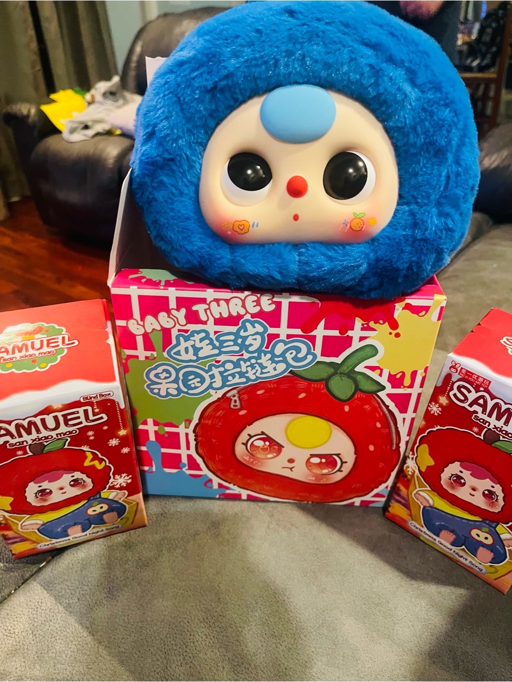 3 boxes one confirmed Baby Three Plush Character Toy - Cute Collectible for Kids